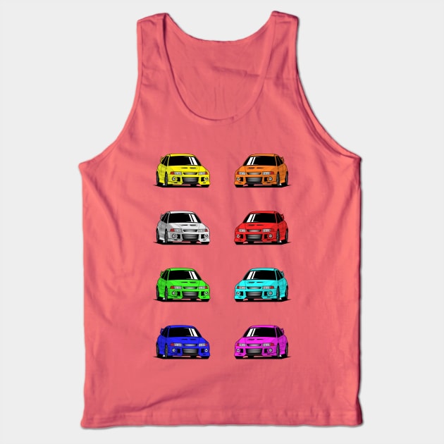 Lancer Evo VI - X8 Cars Tank Top by Car_Designer